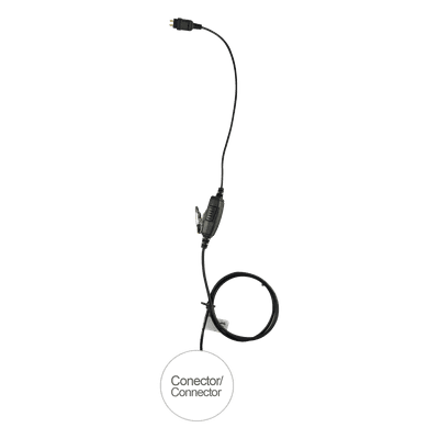 Micrófono de 1 cable serie LOC para Hytera PD770, PD782, PD706, PD786 puro cable con conector para radio, Requiere auricular de la Serie LOC.