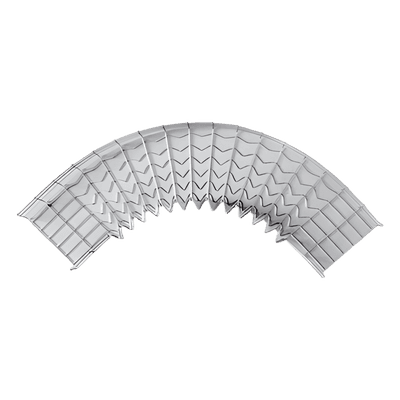 Curva Pre-Fabricada Horizontal de 90° con medidas de 66 mm de Peralte y 50 mm Ancho (66/50 mm)