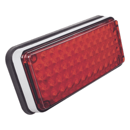 Luz de Advertencia de 7X3", Color Rojo, Ideal para Ambulancias