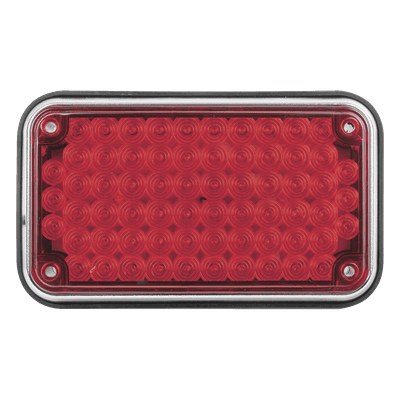 Luz de Advertencia de 6X4", Color Rojo, Ideal para Ambulancias