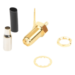 Conector SMA Hembra Inverso / Chasis en D Plano, Anillo Plegable / Cable RG-316 .