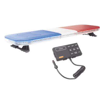 Barra de luces de 47" rojo/azul, 88 LED, con control de tráfico en color rojo/azul, ideal para equipar unidades de seguridad pública