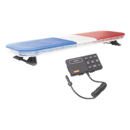 Barra de luces de 47" rojo/azul, 88 LED, con control de tráfico en color rojo/azul, ideal para equipar unidades de seguridad pública