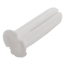 Paquete de 20 taquetes blancos  3/4" y 20 tornillos 8mm x 3/4" (1101-05002)