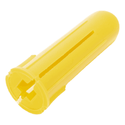 Paquete de 20 taquetes amarillo  1" y 20 tornillos 8mm x 1"