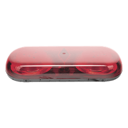 Mini Barra de Luces Serie X606, con 18 LED, Color Rojo, Montaje Permanente 
