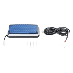 Luz de advertencia de 7x3", Color Azul, Ideal para ambulancias 