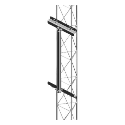 Mástil Robusto de 1 metro para Instalación en torre de tramo STZ30G, STZ35G y STZ45G (Galvanizado por Inmersión en Caliente).