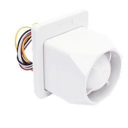 Sirena autónoma de dos tonos para interior y exterior, 25 W, 119 dB, resistente al agua y rayos UV