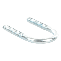 Abrazadera tipo U de 1/2", con acabado Electro Zinc, no incluye tuercas y arandelas 