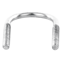 Abrazadera tipo U de 1", con acabado Electro Zinc, no incluye tuercas y arandelas 