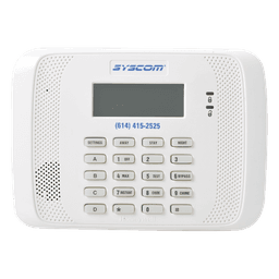 Teclado alfanumérico direccionable con receptor inalámbrico integrado, compatible con transmisores de la serie 5800