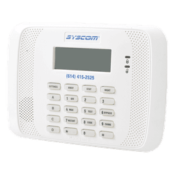Teclado alfanumérico direccionable con receptor inalámbrico integrado, compatible con transmisores de la serie 5800
