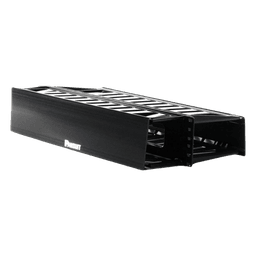 Organizador de Cables Horizontal PatchLink, Doble (Frontal y Posterior), Para Rack de 19in, 2UR