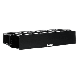 Organizador de Cables Horizontal PatchLink, Doble (Frontal y Posterior), Para Rack de 19in, 2UR