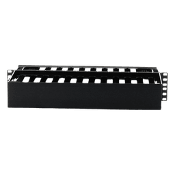 Organizador de Cables Horizontal PatchLink, Doble (Frontal y Posterior), Para Rack de 19in, 2UR