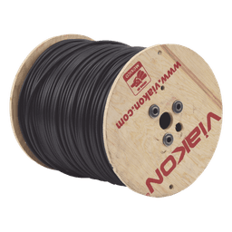 Cable Coaxial RG6, 305 Metros (1000 Pies) RG6, Malla 96%, Hecho en México / Intemperie