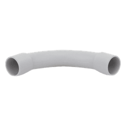 Curva de radio estrecho para tubería rígida, recomendado para cables de datos, PVC Auto-extinguible, de 16 mm 