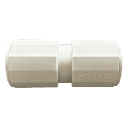 Manguito / Cople Morbidx IP67 libre de halógenos para unir tubería rígida de 25 mm (1") permite una instalación hermética no necesita pegamento 