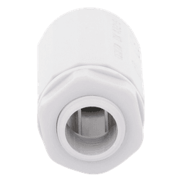 Conector de tubería rígida a caja (Racor), PVC Auto-extinguible, de 16 mm