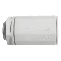 Conector de tubería rígida a caja (Racor), PVC Auto-extinguible, de 25 mm