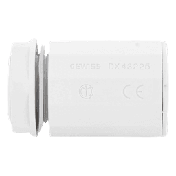 Conector de tubería rígida a caja (Racor), PVC Auto-extinguible, de 25 mm
