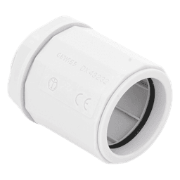 Conector de tubería rígida a caja (Racor), PVC Auto-extinguible, de 32 mm