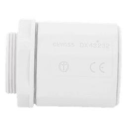 Conector de tubería rígida a caja (Racor), PVC Auto-extinguible, de 32 mm