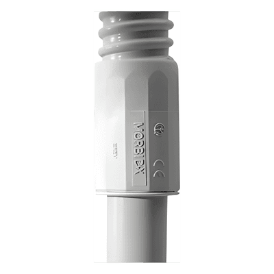 Conector (Racor) de tubería rígida a tubería flexible , PVC Auto-Extinguible, 25 mm, IP65