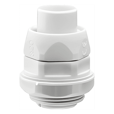 Conector (Racor) de tubería flexible a caja, PVC Auto-Extinguible de 20 mm, IP55