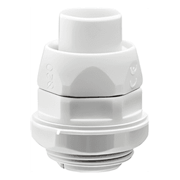 Conector (Racor) de tubería flexible a caja, PVC Auto-Extinguible de 20 mm, IP55