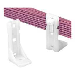 Sujetador-Separador Pan-Post de Nylon 6.6, Para Fijación de Mazos de Cables con Cinchos, Uso Interior, Color Natural, 1 Pieza