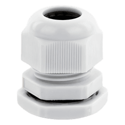Conector Tipo Glándula / Plástico Gris / Cable 10 a 14 mm / Rosca 22 mm (7/8")