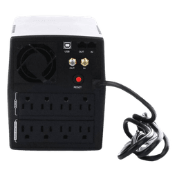 UPS de 1500 VA/900 W, Topología Línea Interactiva, Entrada 120 Vca NEMA 5-15P, y 8 Salidas NEMA 5-15R, Con Regulador de Voltaje (AVR)