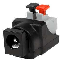 Adaptador Tipo Jack de 3.5 mm Hembra Polarizado de 12 Vcc con Terminales de Presión