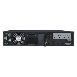 UPS de 1500 VA/1350 W, Online Doble Conversión, Entrada 120 Vca NEMA 5-15P, Onda Senoidal Pura, Rack o Torre de 2 UR, Con  8 Tomas NEMA 5-15R