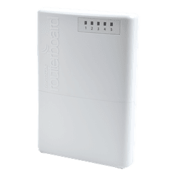 (PowerBox) RouterBoard, 5 Puertos Fast Ethernet con PoE Pasivo, para exterior