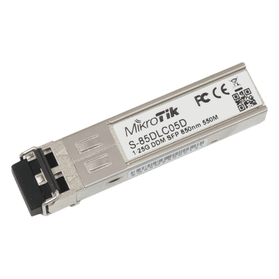 Transceptor MiniGbic SFP 1.25G LC Duplex para fibra Multi Modo 550mts