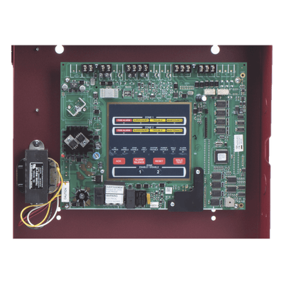 Panel de detección y alarma contra incendio convencional de 4 zonas, compatible con detectores i3 de System Sensor