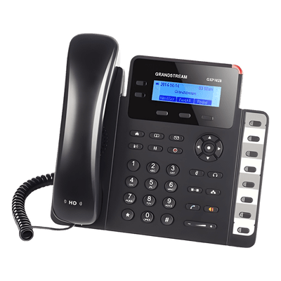 Teléfono IP SMB de 2 líneas con 3 teclas de función, 8 teclas BLF y conferencia de 3 vías, PoE