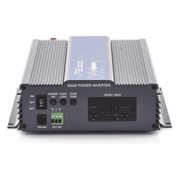 Inversor de Corriente Onda Pura 600W, Entrada 24 Vcc, Salida 120 Vca 