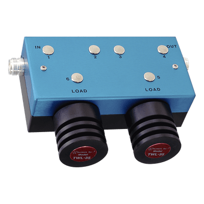 Aislador Doble para 118-174 MHz, 70 dB de Aislamiento, Ajustable en ± 4 MHz, hasta 100 Watt.