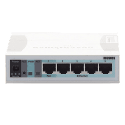 Switch Mikrotik 5 puertos Gigabit Ethernet y 1 SFP