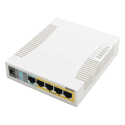 (RB260GSP) Switch Mikrotik 5 puertos PoE (Pasivo) (1in/4out) Gigabit Ethernet y 1 SFP