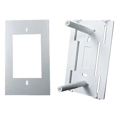 Tapa universal INKA y soporte de PVC auto extinguible y aluminio (8181-80002)