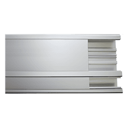 Canaleta de aluminio, 140 x 41 tramo 3m. (8501-80300)