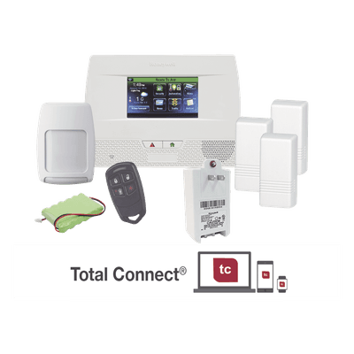 Panel de alarma inalámbrico autocontenido con pantalla táctil de 4.7 pulgadas, listo para Total Connect y automatización Z-Wave