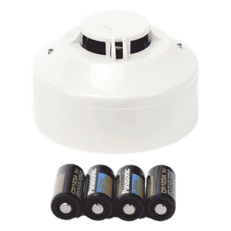 Detector fotoeléctrico de humo inalámbrico direccionable con base incluida, para red mallada SWIFT