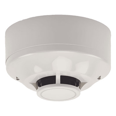 Detector de calor inalámbrico direccionable de temperatura fija a 135 °F, serie SWIFT, con base incluida