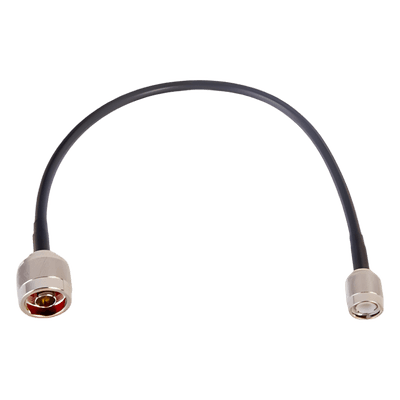 Jumper de 30 cm (11.81 pulgadas) Fabricado con Cable RG-58U-SYS, Conector N y Conector TNC en el Otro Extremo